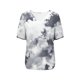 thumbnail image 2 of TaTaai Women's Printed V-Neck Top Short Sleeve Ruffle Trim Loose Fit Casual Summer Chic Blouse T-Shirt Daily Work Party Weekend Gift, 2 of 7