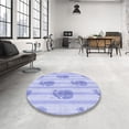 thumbnail image 4 of Ahgly Company Machine Washable Indoor Rectangle Transitional Sky Blue Area Rugs, 7' x 10', 4 of 7