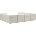 thumbnail image 3 of Meridian Furniture Quincy Sectionnel Modulaire en Velours Crème, 3 of 14