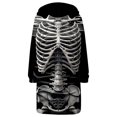 thumbnail image 4 of Hoodies for Women Halloween Skeleton Print Hoodies Y2k Workout Hoodies Long Sleeve Jacket with Pockets Holiday Hoodie Sweatshirt for Women Basic Layering Hooded Jacket, 4 of 5