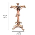 thumbnail image 2 of Cristo Cruz Crucifijo, Con Tripie, Imagen De Resina 42 Cm., 2 of 4