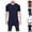 Dark Blue, variant on DJDLJWCJ Mens T Shirts Casual Lightweight Loose Classic Tee Short Sleeve Shirt for Men Outdoor Muscle Gym Tops, Dark Blue M