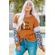 thumbnail image 2 of ABPHQTO Top de cuello redondo con diseño de leopardo y bloques de color Pumpkin Spice Addict para mujer, 2 of 5