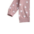 thumbnail image 5 of Izhansean Newborn Infant Baby Girl Clothes Set Long Sleeve Sweatshirts Tops Pants Outfits Pink 6-12 Months, 5 of 6