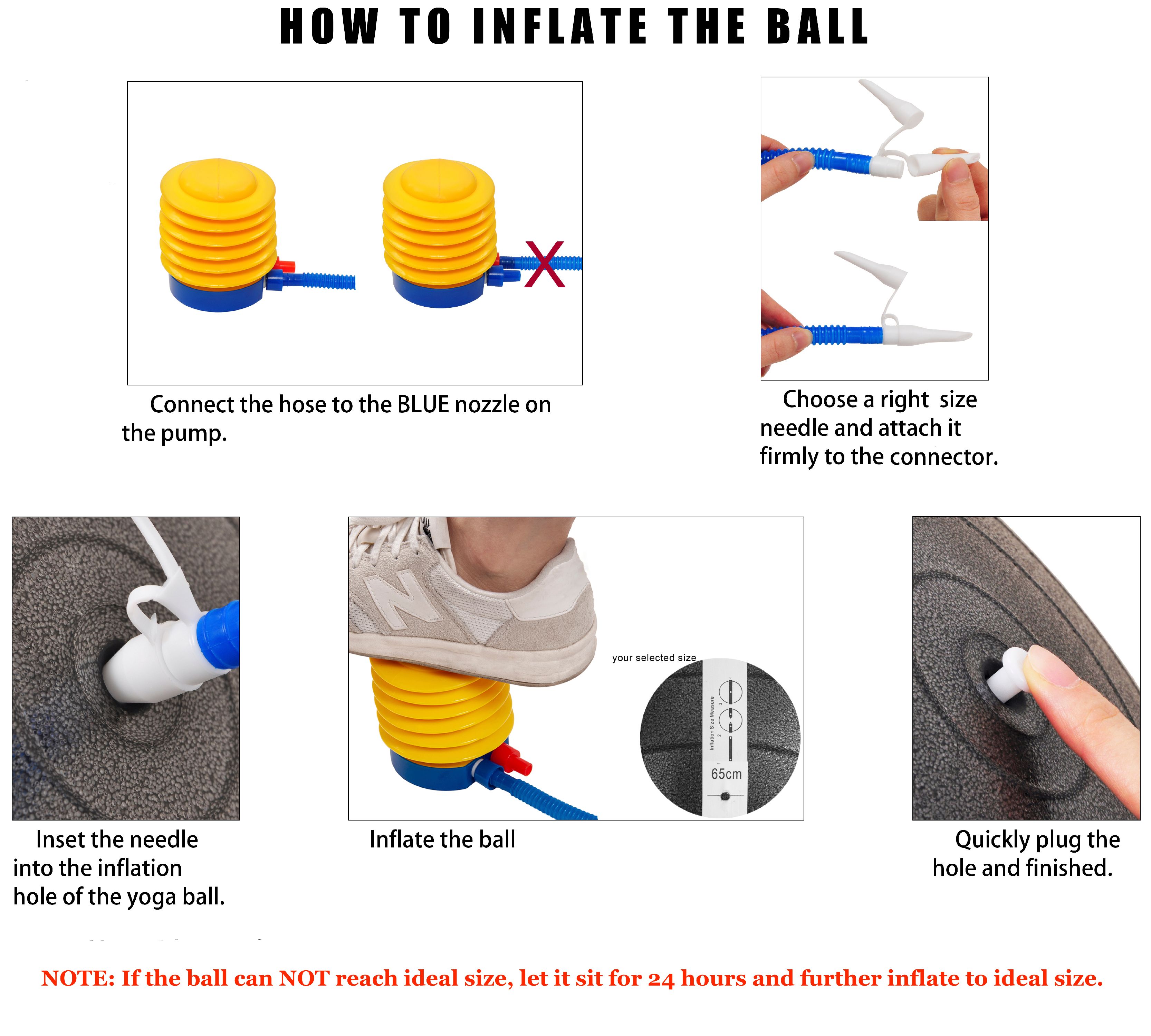 BalanceFrom Anti-Burst and Slip Resistant Exercise Ball