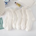 thumbnail image 2 of Calcetines blancos para mujer, bonitos calcetines japoneses jk, calcetines de verano a media pantorrilla de moda, calcetines largos de encaje lolita para primavera y otoño, 2 of 6