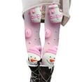 thumbnail image 3 of YOIAVAIOY Cute Christmas Leggings Womens Stretchy High Waisted Workout Yoga Pants Non See Through Athletic Running Tights Pink XL, 3 of 6
