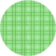 thumbnail image 1 of Ahgly Company Machine Washable Indoor Round Transitional Green Area Rugs, 6' Round, 1 of 7