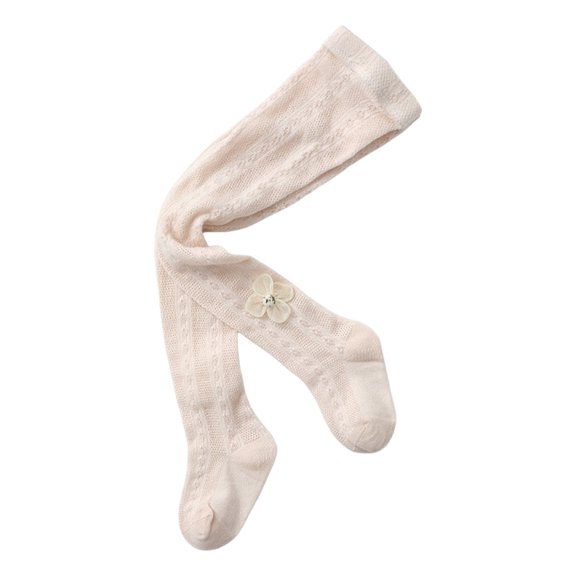 Zshosam Baby Girls Boys Knee High Socks Cotton Toddlers Cable Knit Tube Ruffled Stockings(Pink,1-2 Years)