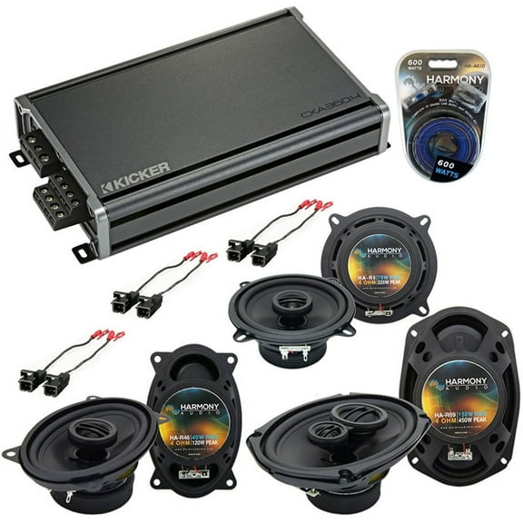 Fits Cadillac DeVille 1990-1995 Speaker Upgrade Harmony Speakers & CXA360.4 Amp