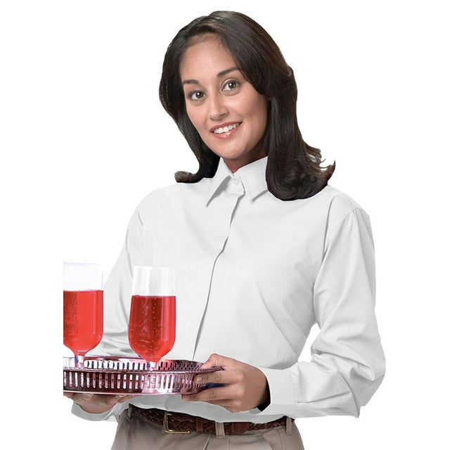 Chemise à Manches Longues pour Femmes, Blanc, Très Petit