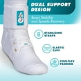 thumbnail image 4 of Med Spec ASO Ankle Stabilizer Orthosis, White, Medium, 4 of 13