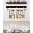 thumbnail image 3 of Happy Easter Kitchen Dish Towels for Drying Dishes Set of 4, Rabbit Eggs Spring Flowers Butterfly Striped Waffle Weave Microfiber Hand Tea Bathroom Towels Quick Dry & Absorbent Towel 15.7x23.6, 3 of 7