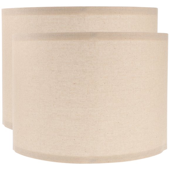 2pcs Fabric Lamp Shades Simple Design Table Lamp Shades for Bedroom and Living Room