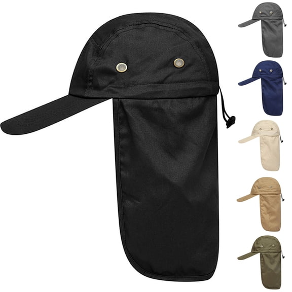 Peaked Hat Unisex Breathable Space saving Washable Foldable Portable Baseball Hat Neck Camping Climbing Hat for Travel