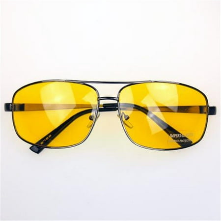Night Vision Glasses Polarized 100% UV400 Driving Aviator Anti-Glare Sunglass