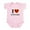 Petal Pink, variant on CafePress - I Love Gingers Body Suit - Baby Light Bodysuit, Size Newborn - 24 Months