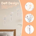 thumbnail image 5 of 3-Piece Metal Flower Wall Decor Minimalist Metal Wall Sculptures for Bedroom, Living Room, Kitchen, Lightweight and Gift-Worthy for Housewarming, 5 of 9