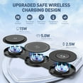 thumbnail image 5 of Magnetic Wireless Charger, 3 in 1 Charging Station for Apple Devices, 18W Foldable Wireless Charger Stand for iPhone 16 15 14 13 12 Pro/Pro Max, AirPods 2/3/Pro, iWatch Ultra/9/8/7/SE/6/5/4/3, Black, 5 of 8
