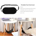 Yguping Portable Foot Hammock Footrest Travel Office Chair Airplane Leg