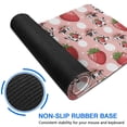 thumbnail image 6 of Long Mouse Pads for Desk,Pink Cow Strawberry Hat Pattern Desk Mats on Top Of Desks, Desk Mouse Pad Extra Large with 3mm Non-Slip Base and Stitched Edge for Gaming,Office,Work,Home 31.5"x11.8", 6 of 6