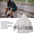 thumbnail image 2 of Sudaderas con Capucha Sudadera con Capucha con Estampado De Llamas Sueltas Blancas De Moda para Niños Y Hombres para Otoño E Invierno ANGGREK Otros, 2 of 7