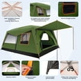 thumbnail image 4 of COBIZI 6-8-10 Person Family Camping Tents with Easy Setup & 2 Room Design, 10x14FT Heavy Duty Waterproof & UV Protection Tent with Removable Rainfly, Wind Ropes and Stakes, Green, 4 of 11
