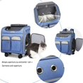 thumbnail image 4 of Wheeled Backpack for Pet Transport Stroller Pet Carrier Puppy Cat Transport Bag Comfortable Backpack, 4 of 5