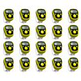 thumbnail image 1 of 20 Piezas Mini Marcador Puntada Contador Dedos LCD Digital Herramientas Cuenta Manual () Amarillo, 1 of 7