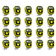 thumbnail image 1 of 20 Piezas Mini Marcador Puntada Contador Dedos Herramientas Cuenta Manuales Digitales LCD (amarillo), 1 of 7