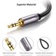 thumbnail image 5 of Cable De Audio Dukabel Top Series De 8 Pies (2,4 Metros) - Cable Auxiliar Blindado Cable Auxiliar Estéreo Macho A Macho De 3,5 Mm / Trenzado De Nailon Cristal / Chapado En Oro De 24 Quilates / Conduct, 5 of 5