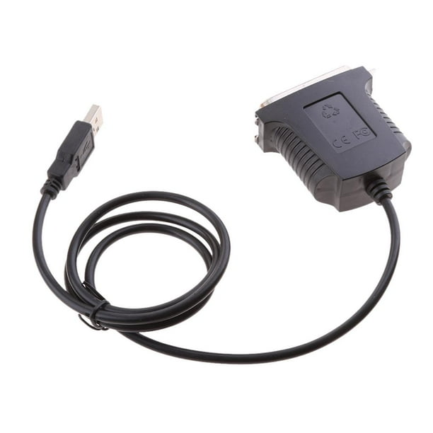 36 Pin Parallel Printer Cable To USB Connector Windows, Black