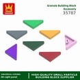 thumbnail image 2 of 400Pcs/lot Special Tile Modified 2x2 Aperture Free Triangular Block Moc Accessories Compatible with 35787 Brick DIY Toy 30.Light Turquoise about400pcs, 2 of 6