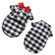 thumbnail image 5 of Camisetas de perro con pajarita, clásicas, a cuadros, finas y transpirables, ropa de verano para perros pequeños y grandes, cachorros, gatos, chihuahuas y yorkshire., 5 of 6
