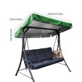 thumbnail image 4 of Columpio para silla, toldo, impermeable, tela Oxford, cubierta superior, columpio para exteriores, sombrilla, cubierta para lluvia, verde, 190x132x15cm Advancent HA005485-08, 4 of 6