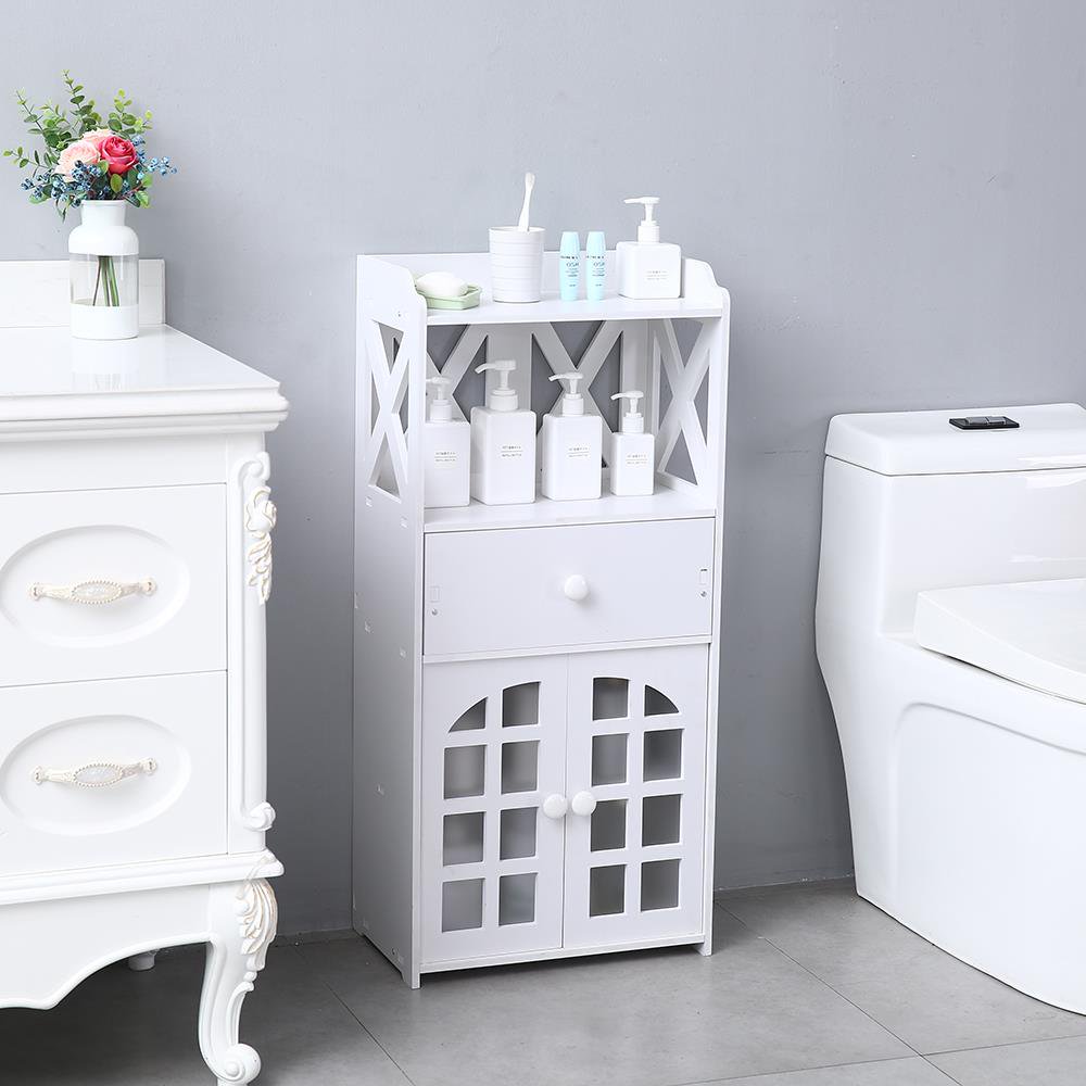 UBesGoo Bathroom Toilet Furniture White Tissue Storage