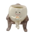 thumbnail image 2 of Adorno de resina para macetas, decoración para plantas de interior, regalo, maceta, contenedor para brochas de maquillaje para el hogar, jardín,, 2 of 9
