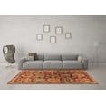 thumbnail image 3 of Ahgly Company Indoor Square Persian Brown Traditional Area Rugs, 5' Square, 3 of 4