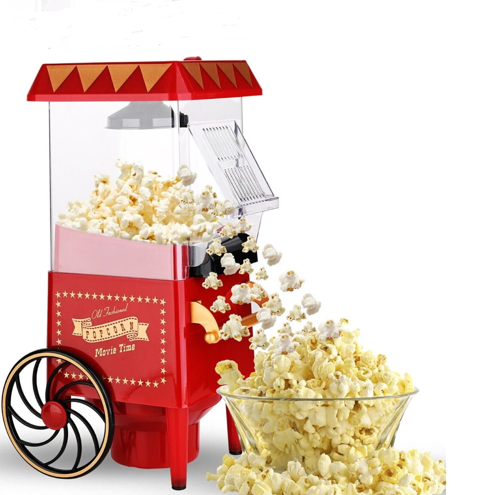 SNAPSHOPECOM Popcorn Maker Machine,1200W Hot Air Popcorn Popper