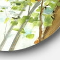 thumbnail image 2 of Designart 'Green Forest Study' Farmhouse Metal Circle Wall Art, 2 of 3