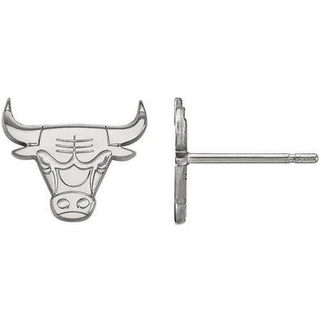 - LogoArt NBA Chicago Bulls Sterling Silver Stud Earrings