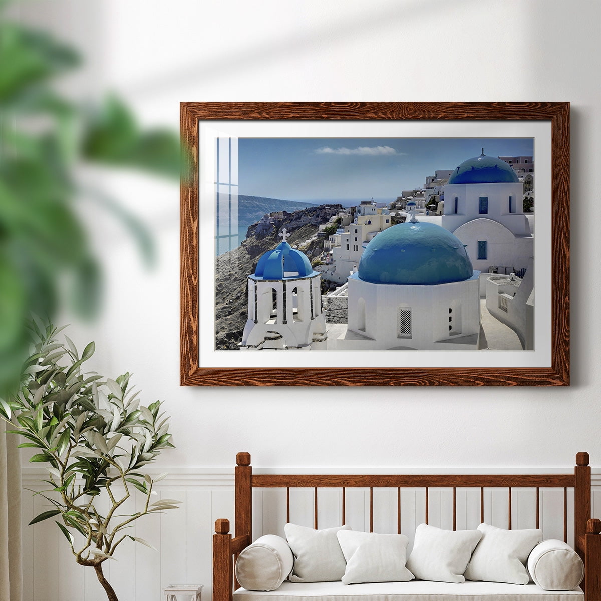 Santorini Saturday-Premium Framed Print - Ready to Hang