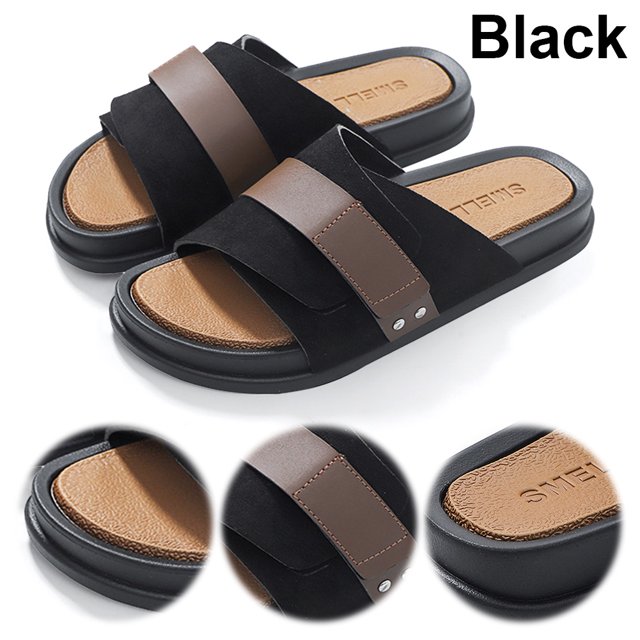 Diapositivas Toboganes Informales Zapatos Sandalias Mujeres Hombres Menores Gros Gruesos Flat Ajustables para Interiores Al Aire Libre