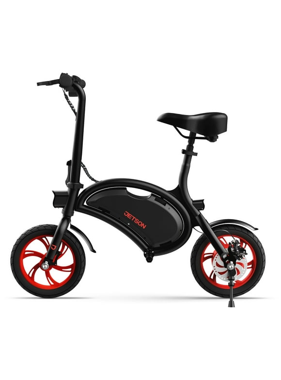 Jetson Bolt Folding Electric Ride-On with Twist Throttle, Cruise Control, Up to 15.5 mph, Black