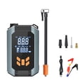 thumbnail image 2 of Tire Inflator Portable Air Compressor for Car Tires, 150PSI Cordless Air Pump Portable Bike Tire Pump with LCD Display Screen LED Lighting Battery Clamp for Car, Motorcycle,, 2 of 7