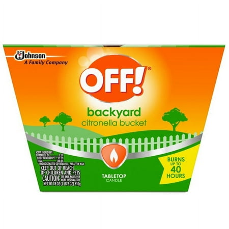 OFF! Backyard Citronella Scented Candle Bucket, Black and Gold, 18 oz, 1 ct, Pack of 3