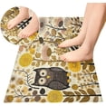 thumbnail image 4 of Flower Owl Area Rug, Anti Fatigue Large Floor Mat, Soft Absorbent Washable Plush Carpet with Non-Slip Rubber Back for Entryway, Bedroom, Sink, Kitchen, Bathroom, 39"x 20", 4 of 7