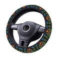 thumbnail image 4 of Kll Car Steering Wheel Cover, Universal 15 Inch, Soft Elastic And Comfortable,Car Accessories Decorations-Roosters And Flowers, 4 of 8