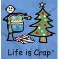 thumbnail image 2 of Life is Crap Ugly Christmas Sweater Plus Size Crewneck Graphic Tee Shirt Brisco Brands 2X, 2 of 5