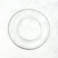 thumbnail image 2 of Split P Metallic Rim Silver Glass Salad Plate Set of 4, 2 of 4